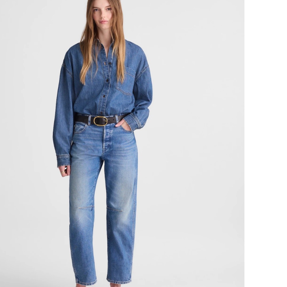 NWT Madewell Darted Barrel-LegJean